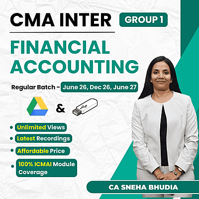 CMA Inter Financial Accounting (Group 1) By CA Sneha Budhia