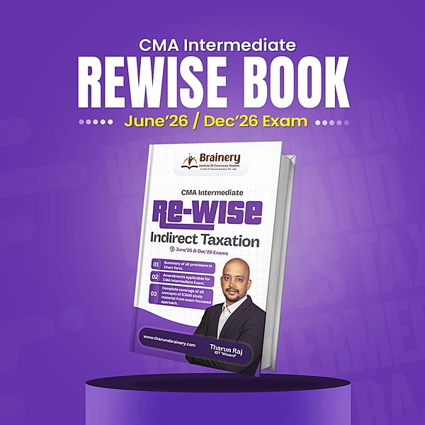 CMA Inter Rewise - Indirect Taxation