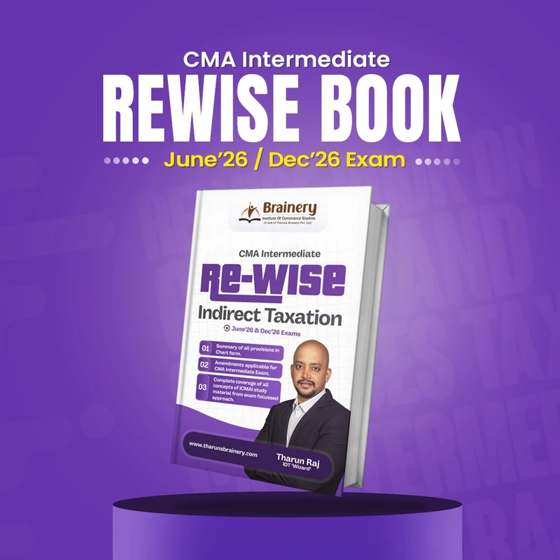 CMA Inter Rewise - Indirect Taxation