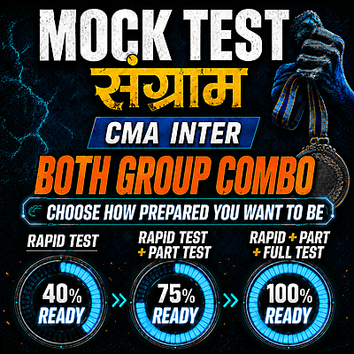 CMA Inter Both Group Combo (Paper 5 - 12) Mock Test