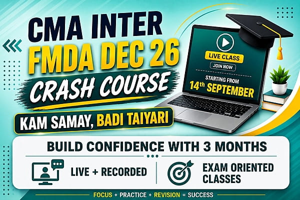 CMA Inter FMDA Crash Course for Dec 26