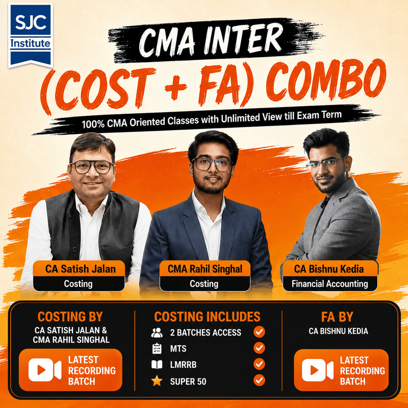 CMA Inter Group 1 Combo (COST + FA) By CA Satish Jalan,CA Bishnu Kedia CMA Inter Group 1 Combo (COST + FA) By CA Satish Jalan,CA Bishnu Kedia