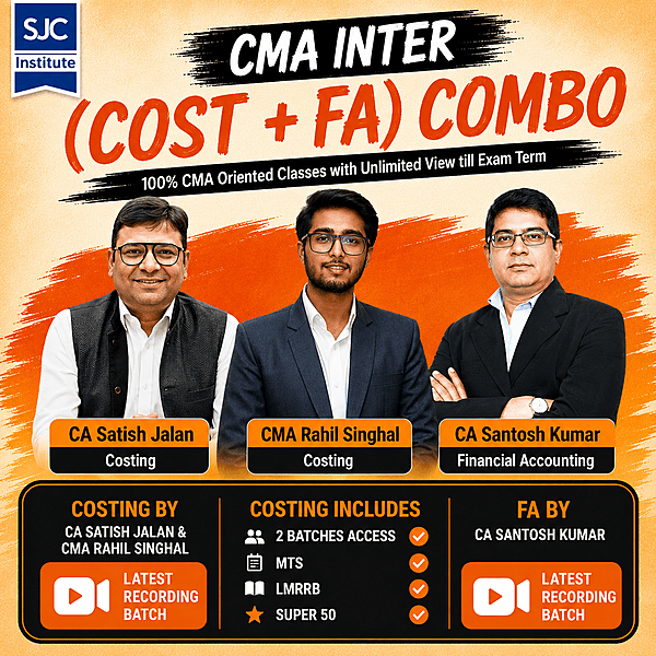 CMA Inter Group 1 Combo (COST + FA) By CA Satish Jalan,CA Santosh Kumar CMA Inter Group 1 Combo (COST + FA) By CA Satish Jalan,CA Santosh Kumar