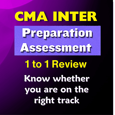 CMA Inter Preparation Assessment by SJC Institute