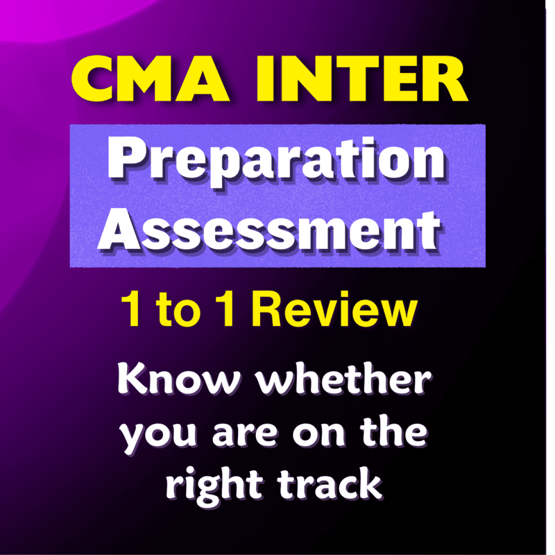 CMA Inter Preparation Assessment by SJC Institute CMA Inter Preparation Assessment by SJC Institute