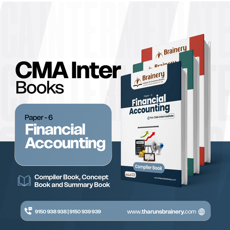 CMA Intermediate – Paper 6: Financial Accounting | 3 Books Combo