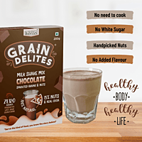 GrainDelites Milkshake Mix - Chocolate - Sprouted Grains, Millets and Nuts 200g