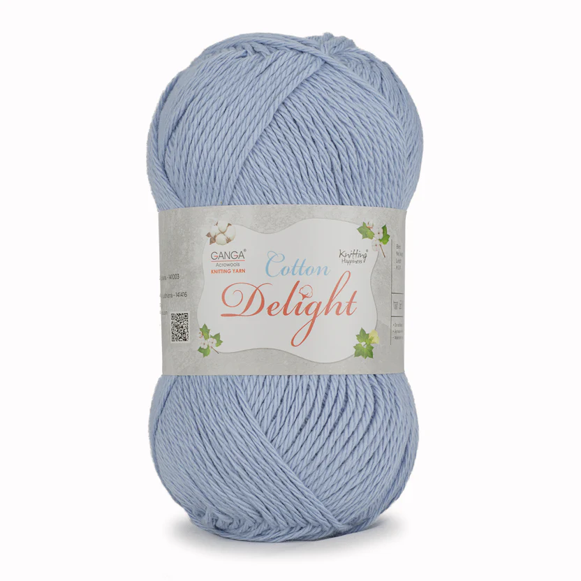 Ganga Cotton Delight 22- Heathered Blue Ganga Cotton Delight 22- Heathered Blue