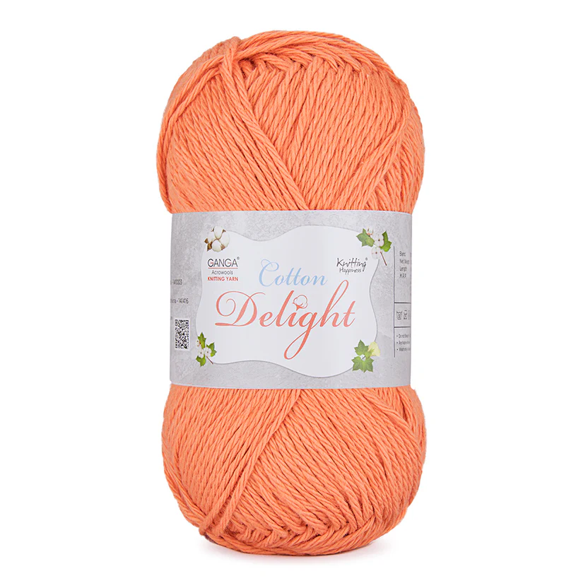 Ganga Cotton Delight 25- Light Cinnabar Ganga Cotton Delight 25- Light Cinnabar
