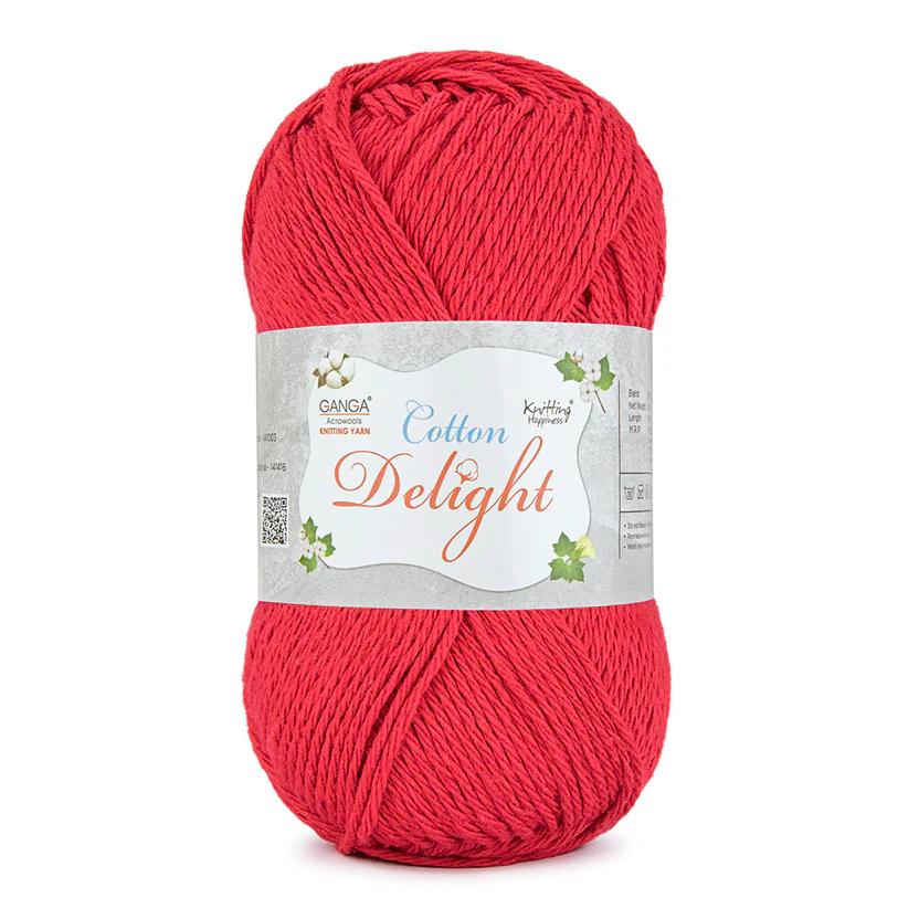Ganga Cotton Delight 27- Sterling Red