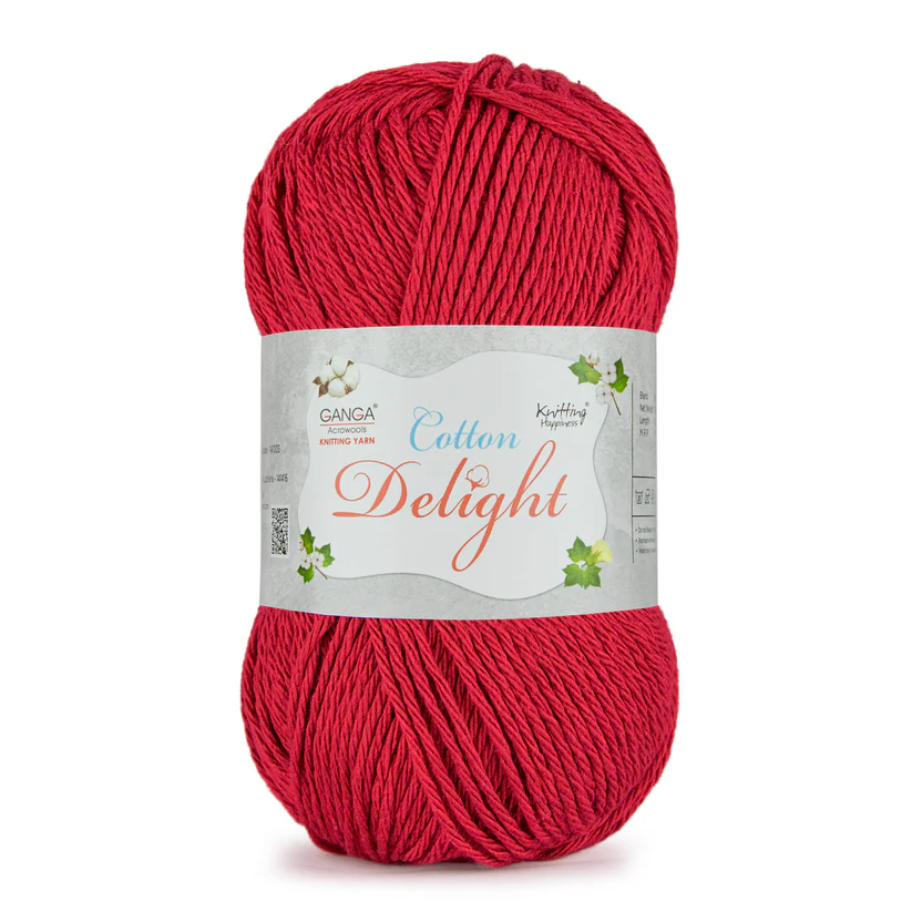 Ganga Cotton Delight 28- Dark Red Ganga Cotton Delight 28- Dark Red