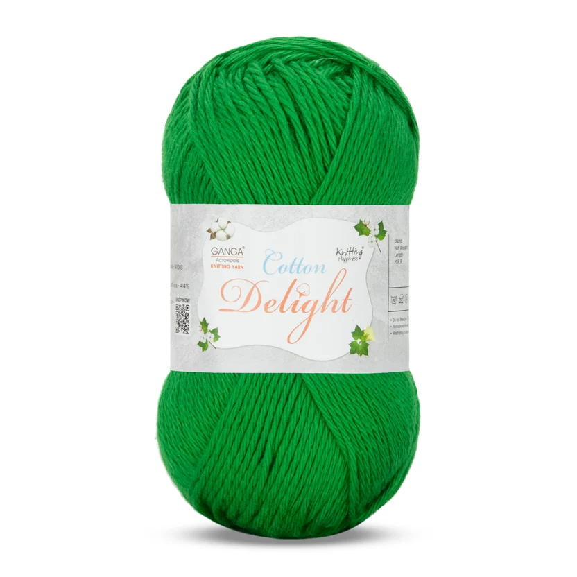Ganga Cotton Delight 90- Bright Green Ganga Cotton Delight 90- Bright Green