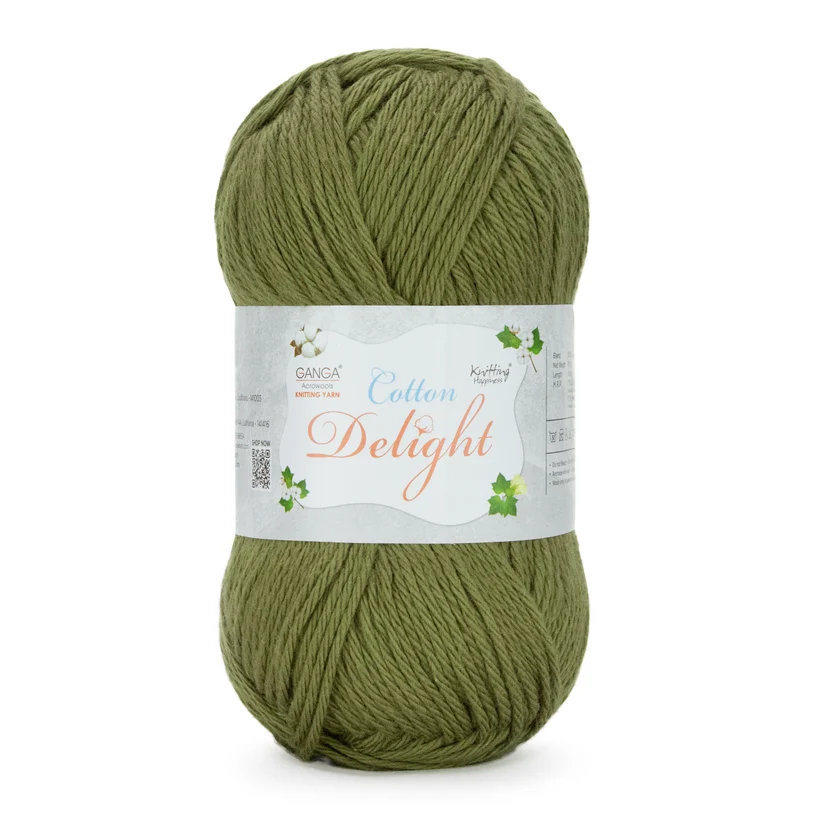 Ganga Cotton Delight 91- Olive Green Ganga Cotton Delight 91- Olive Green