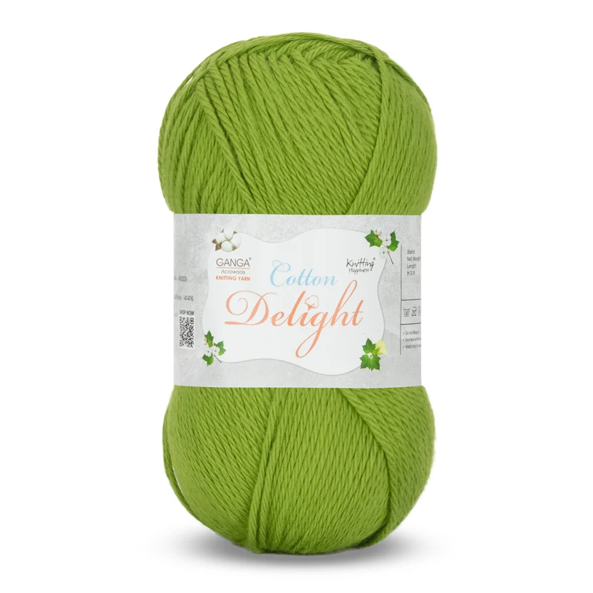Ganga Cotton Delight 94- Apple Green Ganga Cotton Delight 94- Apple Green