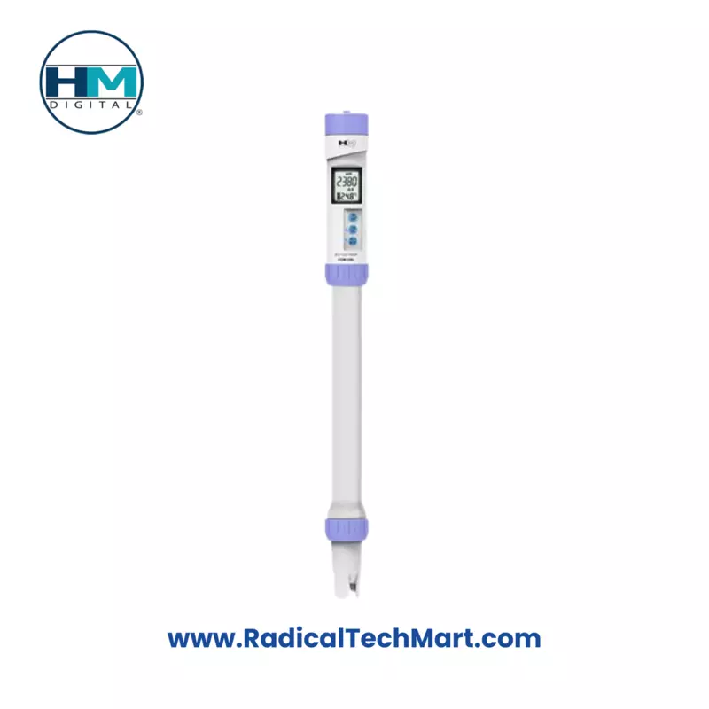 HM Digital COM-100L EC TDS Temp Meter – Waterproof Professional Water Quality Meter