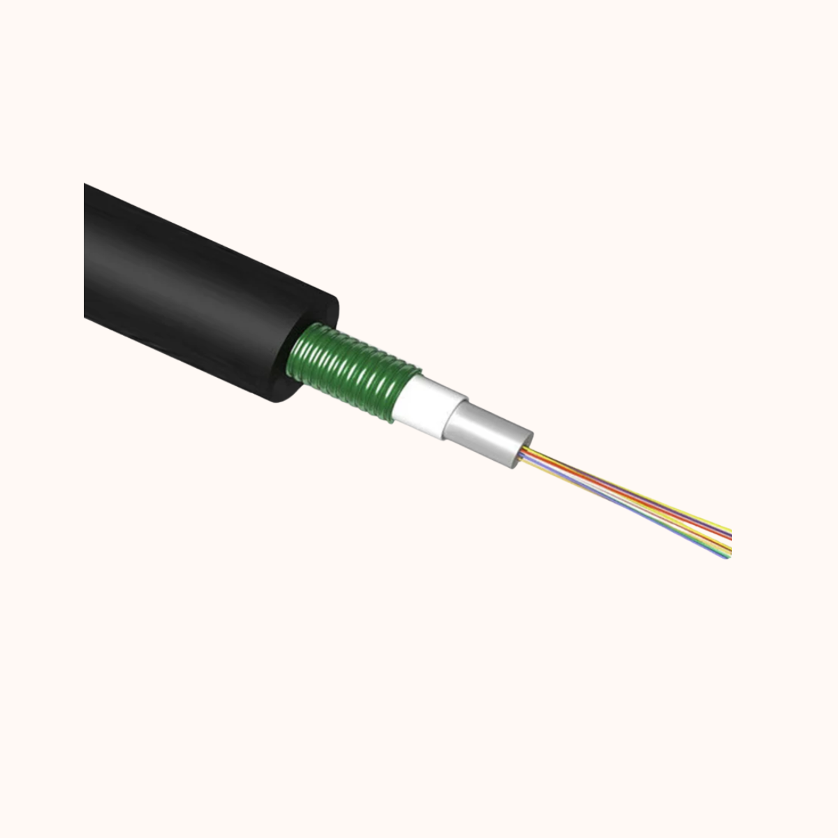 COMMSCOPE 6 CORE MULTIMODE AMOURED OUTDOOR  FIBER CABLE OM3 (2121106-3)