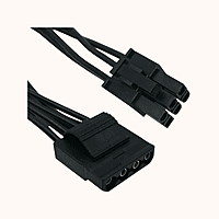 COMeap Corsair Modular Power Supply 6 Pin Male to 3X 4 Pin Molex Female Hard Drive Power Adapter Cable for BTC Mining Riser Card 20-in(50cm)