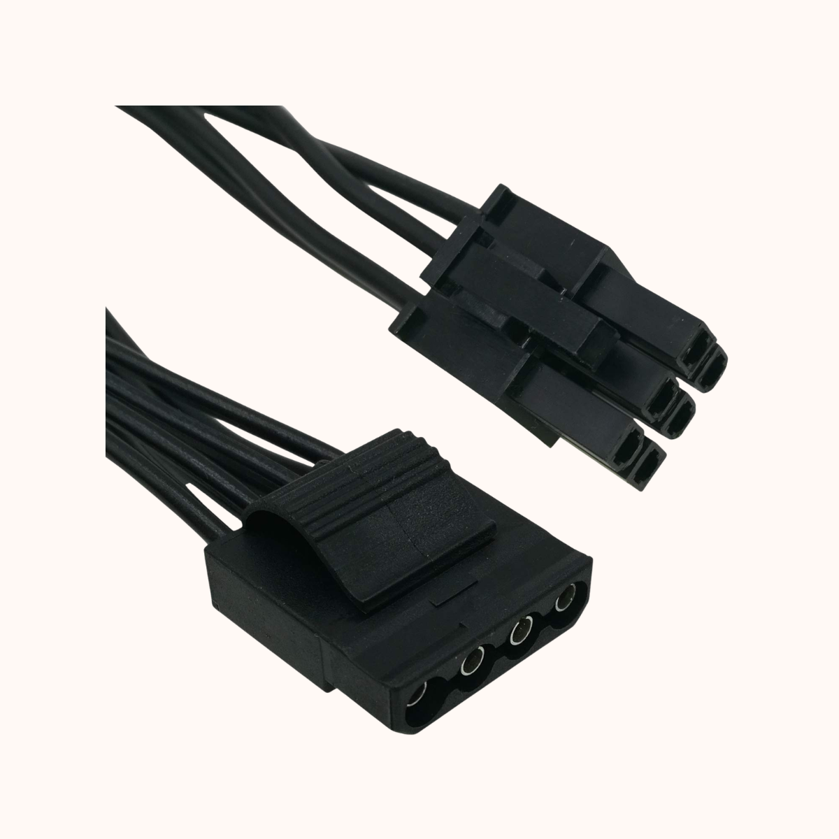COMeap Corsair Modular Power Supply 6 Pin Male to 3X 4 Pin Molex Female Hard Drive Power Adapter Cable for BTC Mining Riser Card 20-in(50cm)