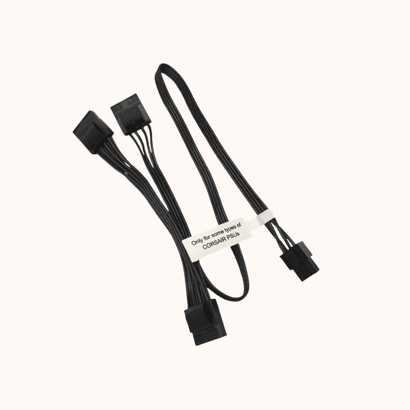 COMeap Corsair Modular Power Supply 6 Pin Male to 3X 4 Pin Molex Female Hard Drive Power Adapter Cable for BTC Mining Riser Card 20-in(50cm)