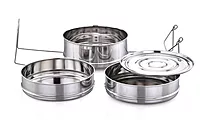Expresso Stainless Steel Cooker Separator Set for Prestige Outer Lid Pressure Cooker
