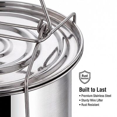 Expresso Stainless Steel Cooker Separator Set for Prestige Outer Lid Pressure Cooker