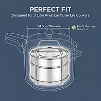 Expresso Stainless Steel Cooker Separator Set for Prestige Outer Lid Pressure Cooker
