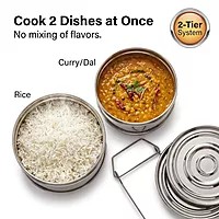 Expresso Stainless Steel Cooker Separator Set for Prestige Outer Lid Pressure Cooker
