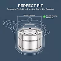 Expresso Stainless Steel Cooker Separator Set for Prestige Outer Lid Pressure Cooker