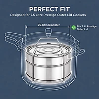 Expresso Stainless Steel Cooker Separator Set for Prestige Outer Lid Pressure Cooker