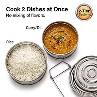 Expresso Stainless Steel Cooker Separator Set for Prestige Outer Lid Pressure Cooker