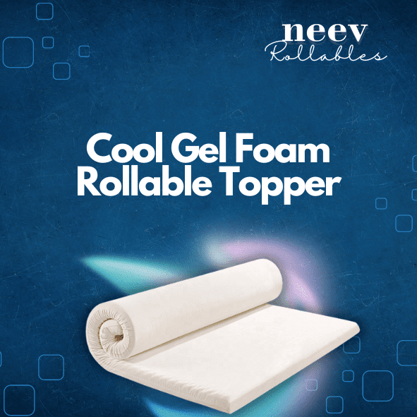 Neev 2 Inches Cool Gel Memory Foam Rollable Topper