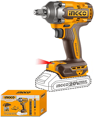 INGCO Cordless Impact Wrench 2PCS Kit COSLI23048