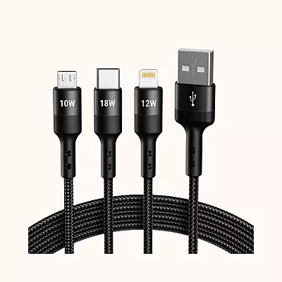 COSTAR 3-in-1 USB Fast Charging Cable (1.25M)
