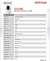 CP PLUS CP-E28A Full HD Wi-Fi PT Camera with 360 degree View, 2-Way Talk & Night Vision Security Camera  (128 GB, 1 Channel)