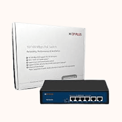 CP Plus PoE Switch-V2 100MBPS 4+2 (DNW-HPU4H2-48) New - Buy Online India