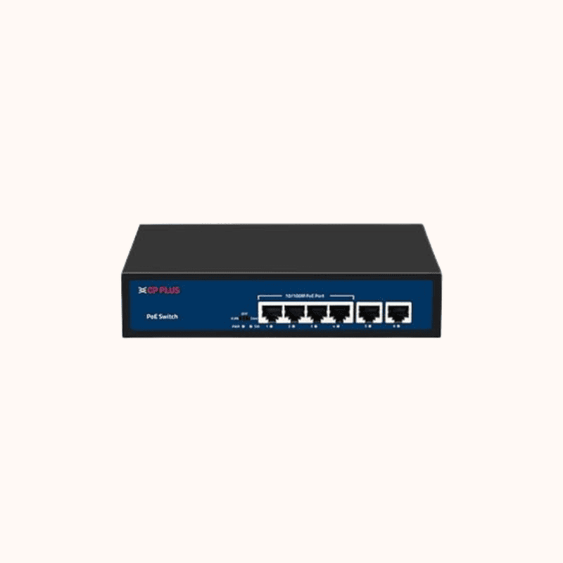 CP Plus PoE Switch-V2 100MBPS 4+2 (DNW-HPU4H2-48) New - Buy Online India