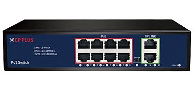 Cp Plus 8+2 Port POE Switch CP-DNW-HPU8G2-96-V3