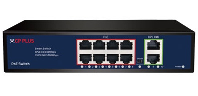 Cp Plus 8+2 Port POE Switch CP-DNW-HPU8G2-96-V3