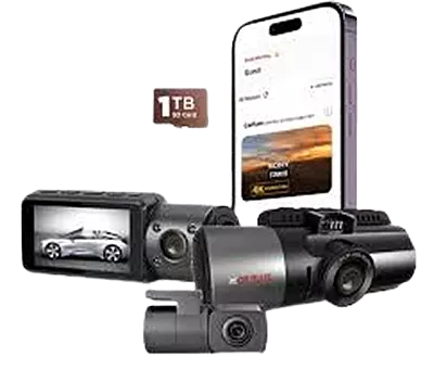 CP PLUS DASHCAM CARKAM GPS WITH CABIN & REAR CAMERA CP-F86C