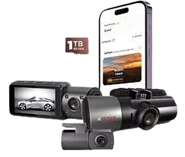 CP PLUS  DASHCAM CARKAM GPS WITH CABIN & REAR CAMERA CP-F86C