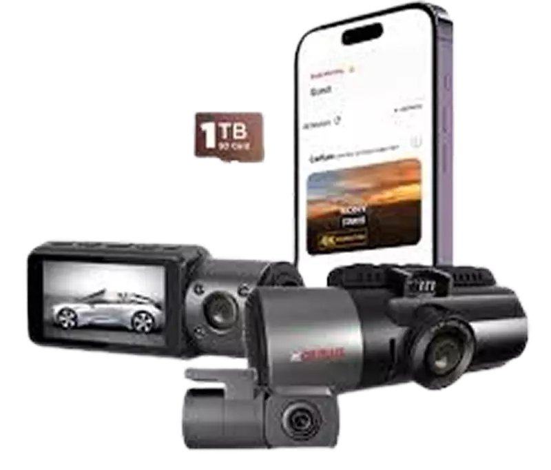 CP PLUS DASHCAM CARKAM GPS WITH CABIN & REAR CAMERA CP-F86C