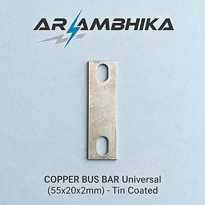 COPPER BUS BAR Universal (55x20x2mm) - Tin Coated
