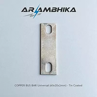 COPPER BUS BAR Universal (60x20x2mm) - Tin Coated