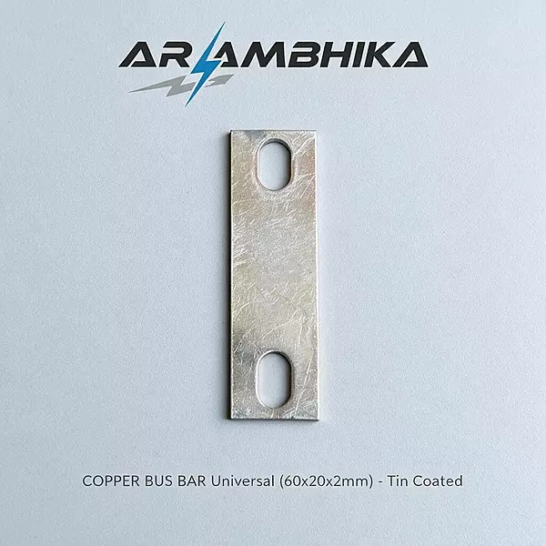 COPPER BUS BAR Universal (60x20x2mm) - Tin Coated