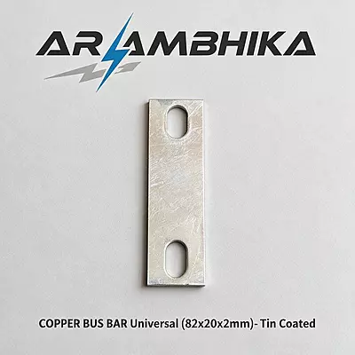 COPPER BUS BAR Universal (82x20x2mm)- Tin Coated