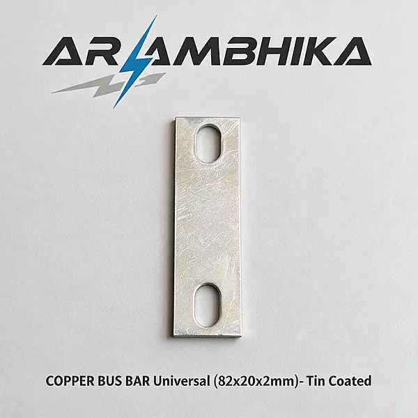 COPPER BUS BAR Universal (82x20x2mm)- Tin Coated