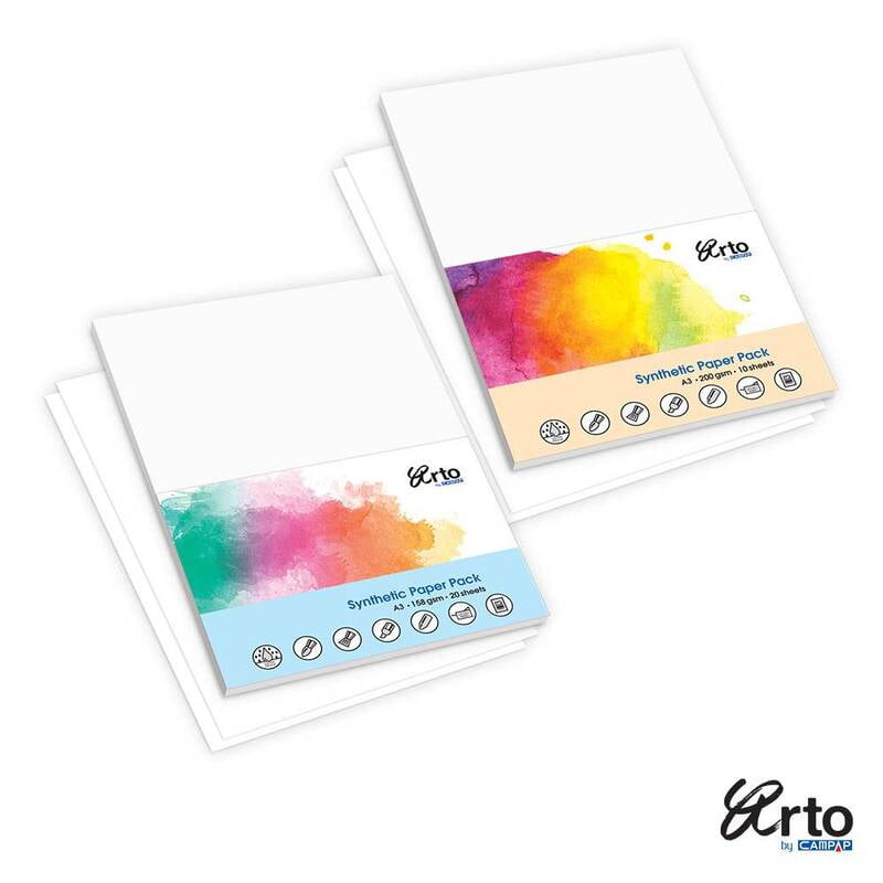 CR 37192 CAMPAP ARTO YUPO PAPER PACK, 158GSM, A3, 20S