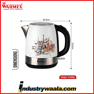 Warmex Bonjour Electric Kettle  1.2 L White