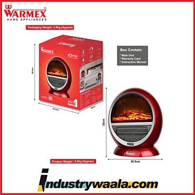 Warmex PTC Bonfire Fan Room Heatern 750 1500 Watts