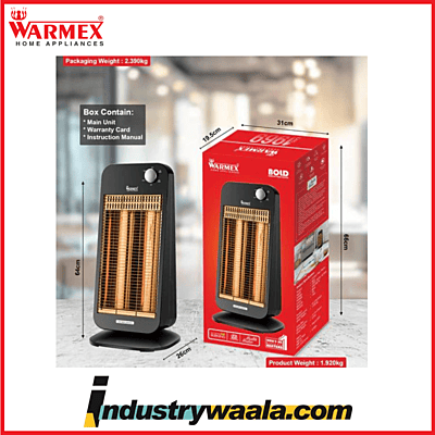 Warmex Bold 900 Watts Room Heater Black